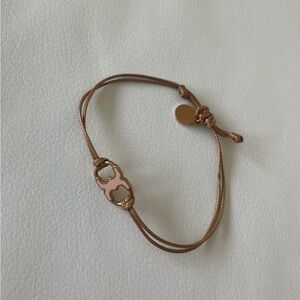 Tory Burch Adjustable Logo Bracelet
